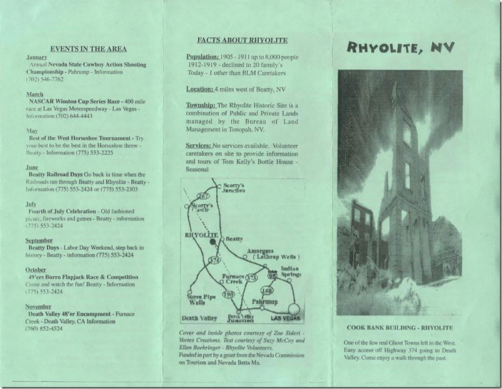 Rhyolite NV brochure.