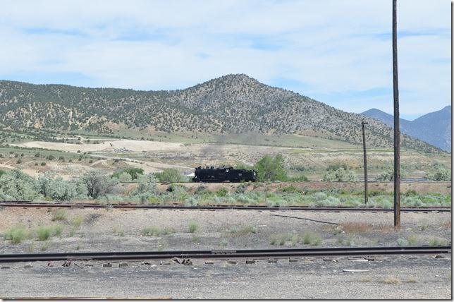 Engine 93 goes for a morning jaunt out the main line. Don’t know the purpose of this. Perhaps it is a “be the engineer” 14-mile round trip with only the locomotive.