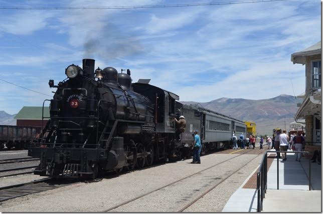 Boarding for the 1:00 PM steam run. Engine No 93.