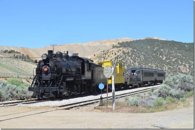 Passing the siding at Lane, MP 143.8.