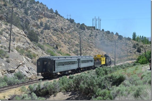 The original main line through town would have diverged to the right somewhere in this view.