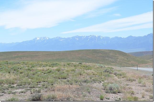 Looking at the Toiyabe Range between Eureka and Austin. Yes, that is snow.