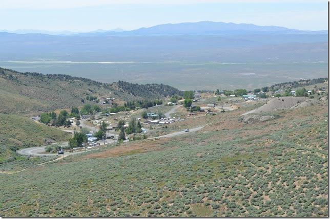 Dropping down the steep mountain into Austin NV. Austin is another small but historic mining town. Like the other short-lines, the Nevada Central came off the SP. It operated from 1880 until 1938.