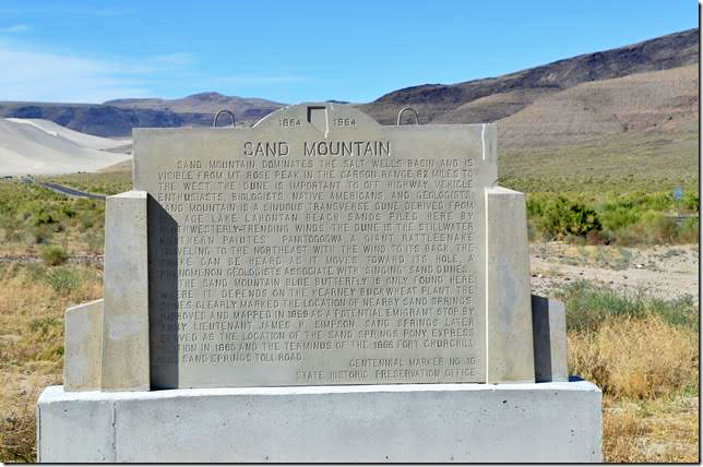 Sand Mountain monument.