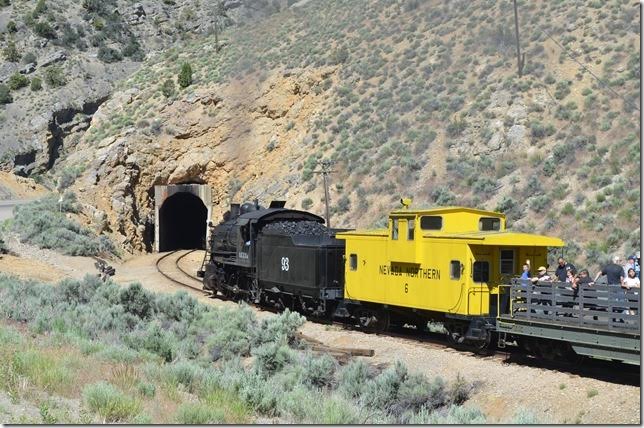 Heading into the tunnel.