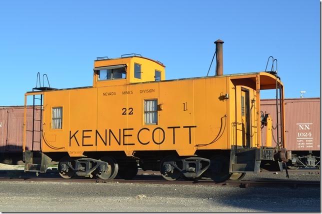 KCC caboose 22 was built 01-1955. Ely NV. 