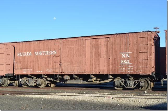 NN box car 1021 was built 10-1912.