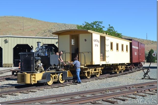 V&T combine No. 9 being pushed.