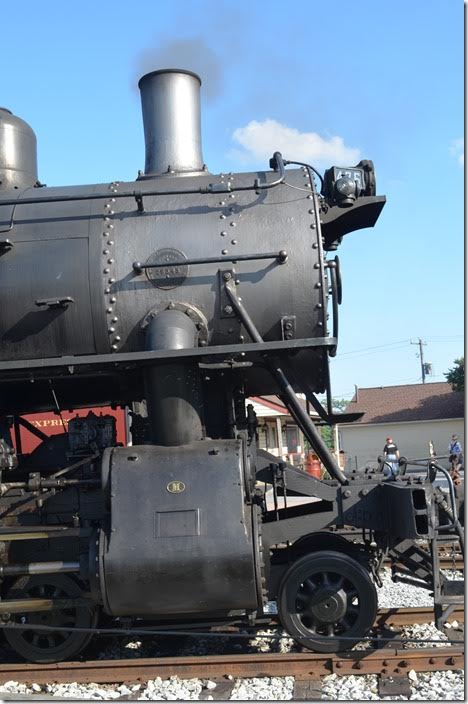 N&W 475. Up close. Strasburg.