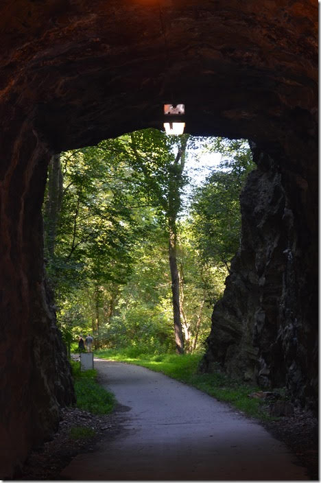 N&W Lynchburg Tunnel. Looking out the west portal.