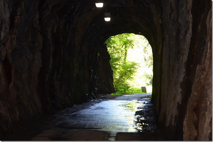 Walking back through the tunnel, this is the east portal. N&W Lynchburg Tunnel.