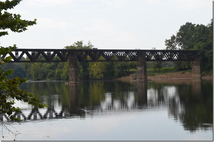 N&W crossed from the north side of the James River to the south side. Phoebe would be to the left (east) and Island Yard, Lynchburg, etc. to the right (west). The C&O is to the left. Presumably “James” station on the N&W was very close by. James VA.