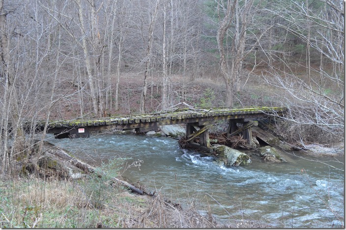 Abandoned bridge near Tuckerdale NC. Link photographed a double-header crossing this bridge northbound on page 81 of The Last Steam Railroad... NW bridge Tuckerdale NC.