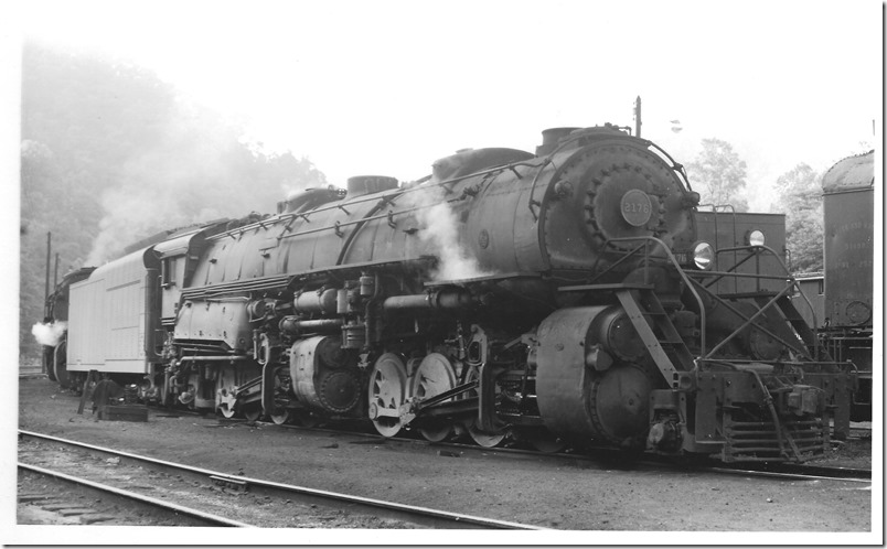N&W 2176 is a Y-6b built in 1948. Weller VA. 05-31-1959.