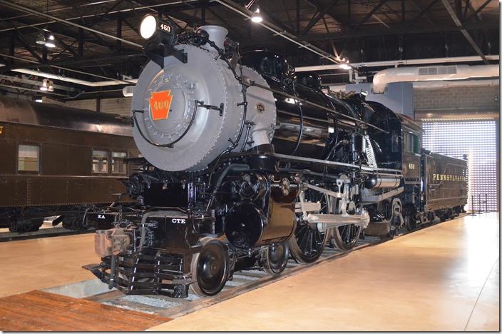 PRR 4-4-2 E6s 460 was built in 1914. This is the Lindbergh Special locomotive.