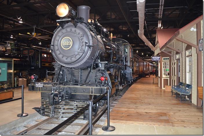 PRR 4-4-0 class D16sb 1223. Built Juniata Shops 1905 for passenger service. 