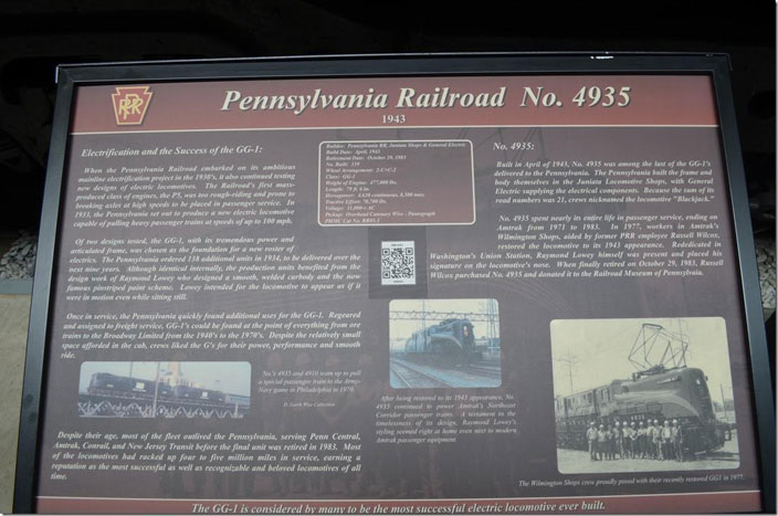 PRR 4935 display board.