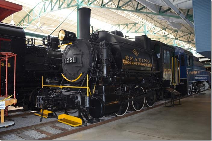 Reading Co. 0-6-0T class B4A No 1251 built by Reading Locomotive Shops in 1918. This was the “shop goat” used at Reading shops and roundhouse.