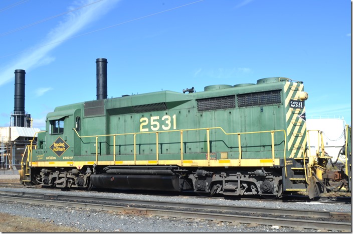 RBMN 2531 GP39RN. View 3. W Hazleton PA.