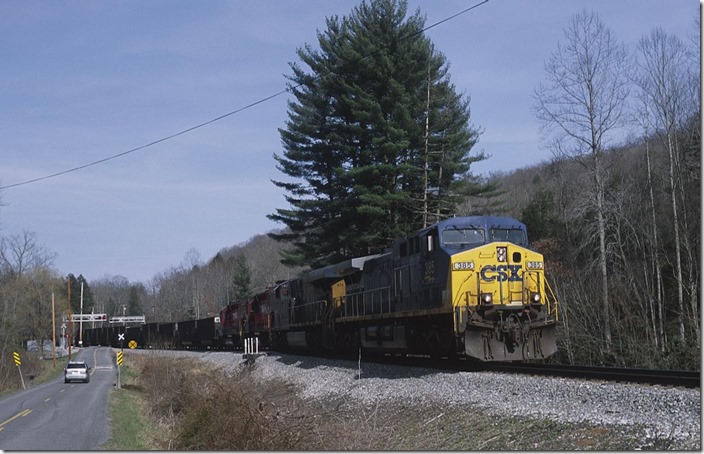 Easing down the steep hill at Miller’s Camp. 