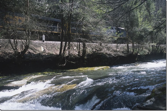 Passing the water fall at Meadow Fork. View 2.