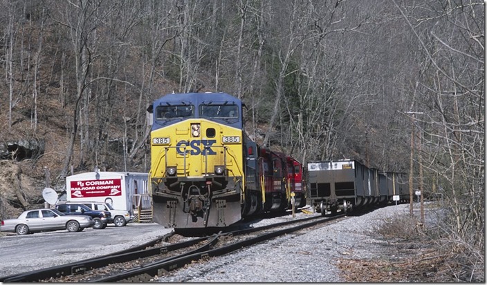 Z549-06 pauses at Harvey to pick up RJC 8718-8569 that will be needed at the mine as a helper. 