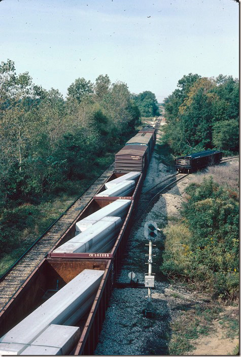 This train heads from Huntingburg to Evansville.