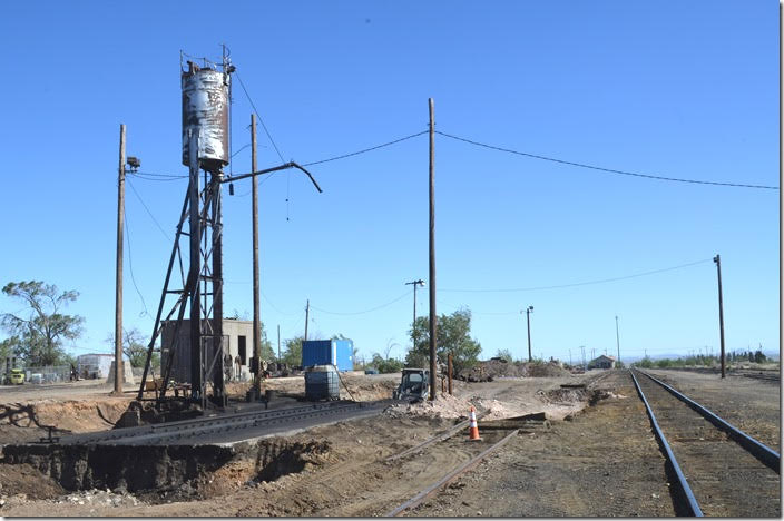 Looking south toward the Hurley depot. Southwestern RR terminal. Hurley NM.