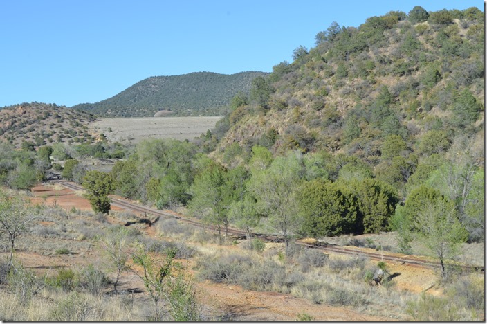 Former AT&SF Fierro District near Hanover. The ruling grade is 3%. Southwestern RR near Hanover NM.