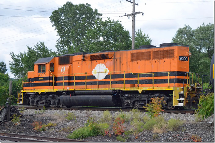 BPRR 2000 is ex-CSX GP38 2037, nee-B&O 3837. Bradford PA.