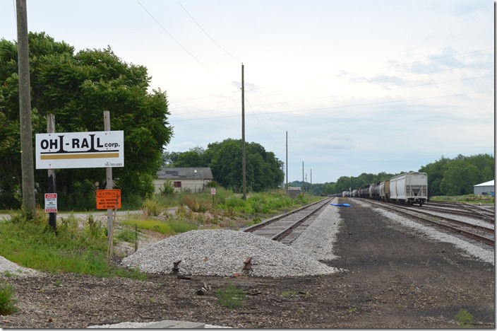 North end of Minerva Yard formerly NYC. The roundhouse would have been on the right. Ohi-Rail Corp yard. Minerva OH.