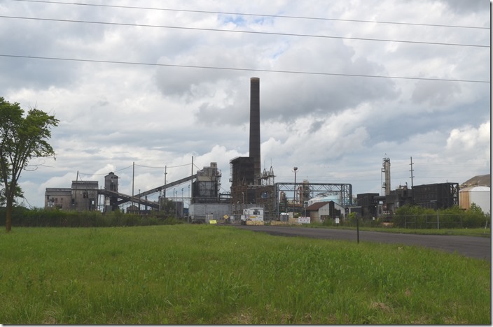 Cleveland-Cliffs coke plant from Austintown-Warren Road. Cleveland-Cliffs coke plant. Warren OH.