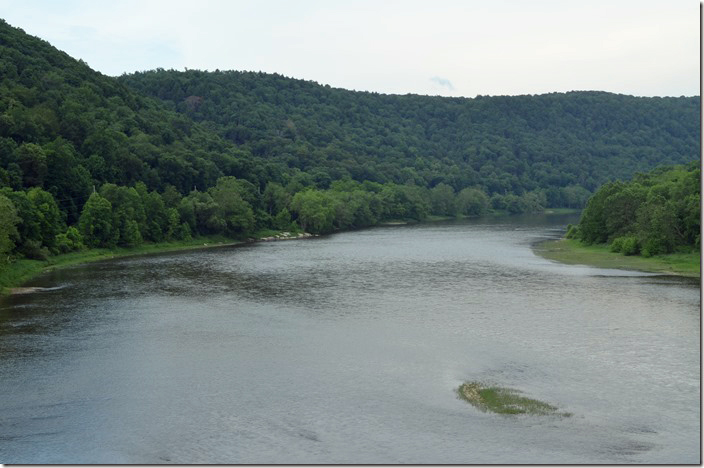 Looking down the Allegheny River toward Pittsburgh. Belmar PA.