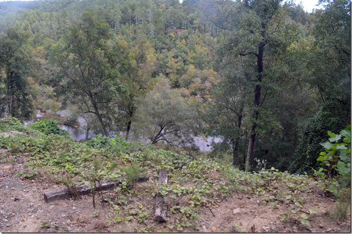 Climbing above the river near Apalachia TN. TVR.