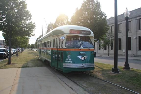 Kenosh PCC Car #4606 head on view.