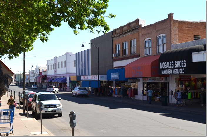 Morley Street on a Saturday morning. There were very few vacant businesses. Looked like our downtowns 50 years ago. Nogales AZ.