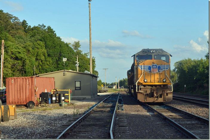 UP 4796-5022 parked at the Chester IL yard office.