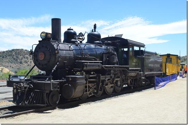 2-8-0 #29 is ex-Longview, Portland & Northern #680. It was built by BLW in 1916. 