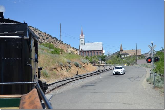 The train runs about every hour, so its schedule is bound to fit yours. They back down the hill to Gold Hill.