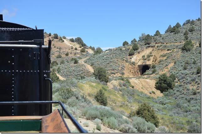 Exiting V&T Tunnel 4 near Gold Hill NV.