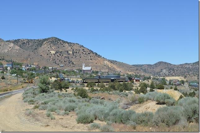 V&T approaching Virginia City NV.