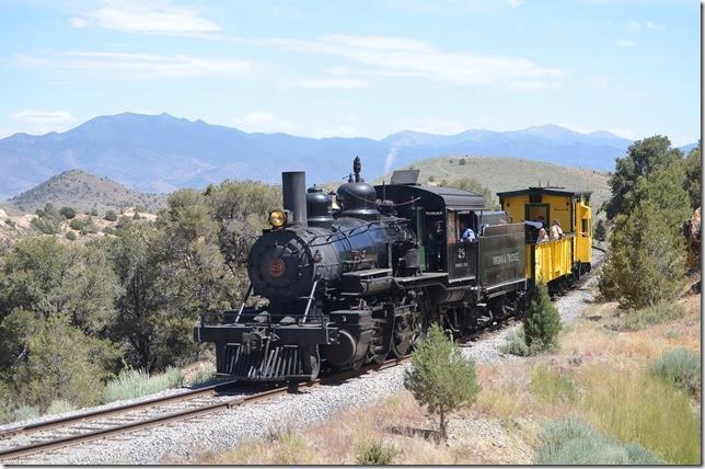 V&T 29 near Virginia City NV. View 2.