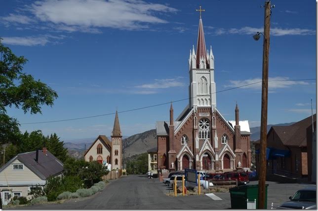 St. Mary’s In The Mountains Catholic Church has undergone major restoration. The E Street Tunnel passed below and directly in front of the church.