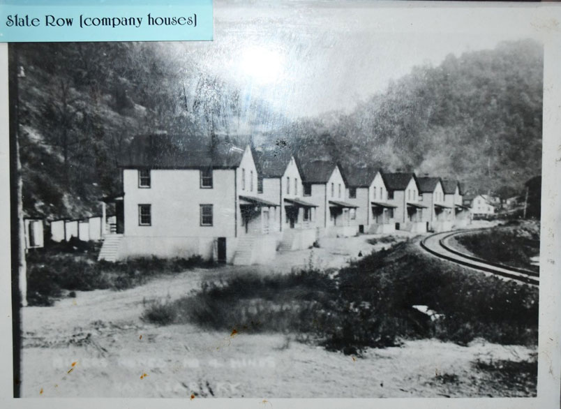 Substantial size houses located at "Slate Row."