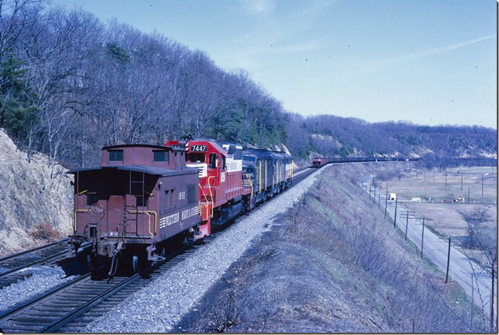 Western Maryland caboose. Williamsport MD.