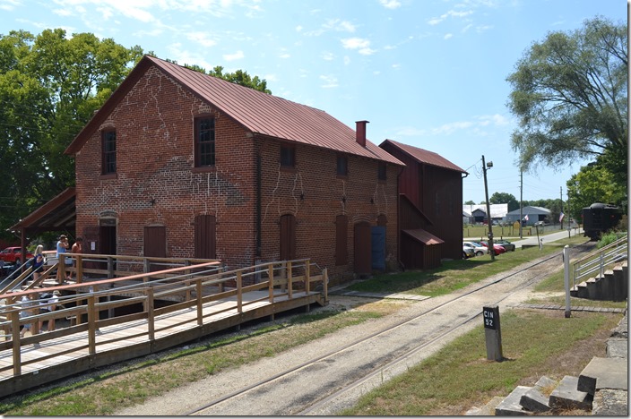 Grist mill exterior view. Metamora IN.