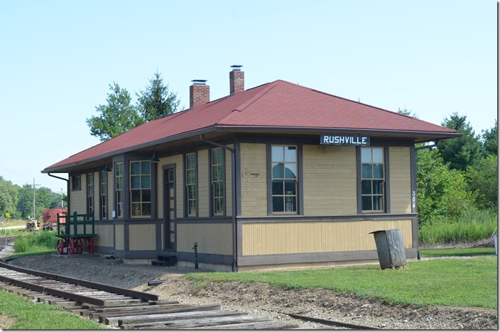 B&O depot from Rushville IN. Relocated to Connersville IN.