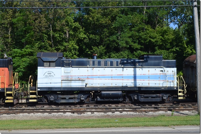 Amhearst Industries 99 was used at their Port Amhearst WV barge dumper east of Charleston. It likewise came from the P&BR through Bethlehem Mines Corp. Connersville IN.