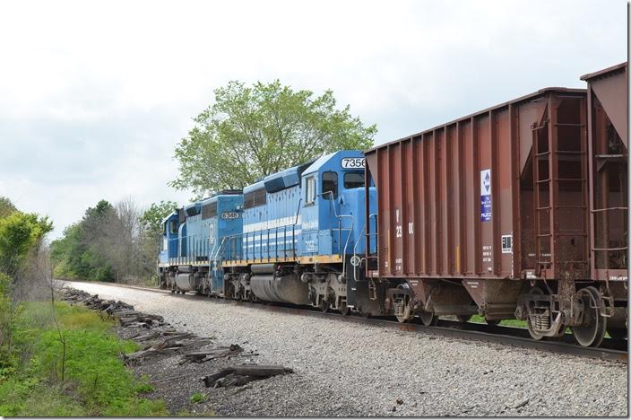 Wheeling’s track looked really good. WLE 6348-7356 near Carey OH. View 3.